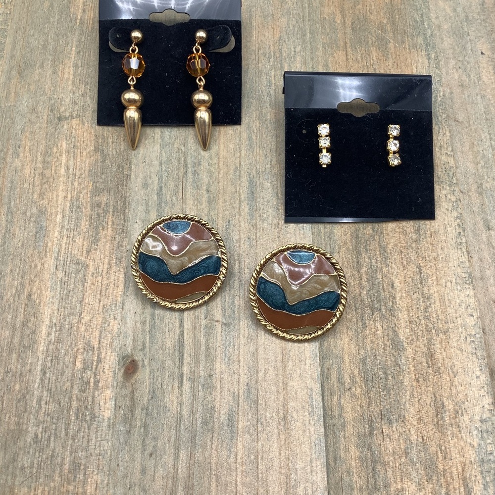 Earrings lot Vtg 90s Y2K